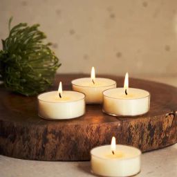 Pure Home and Living White Wax Solid Tealight Candles-image-91