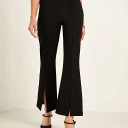 Annabelle by Pantaloons Black Plain Trousers-image-86