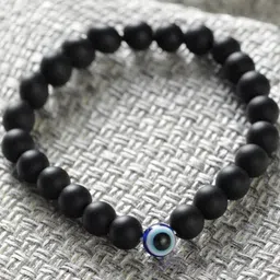 Divine souvenirs Unisex Artificial Beaded Evil Eye Elasticated Bracelet-picture-16