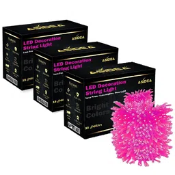 ASIDEA Pink Rice Shape Diwali String Lights-picture-1