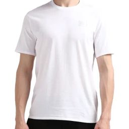 Calvin Klein White Regular Fit Logo Printed T-Shirt-image-97