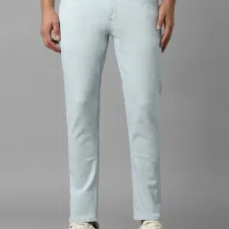Louis Philippe Blue Cotton Regular Fit Jeans-picture-17