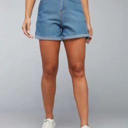 Dolce Crudo Blue Relaxed Fit Shorts-image-32