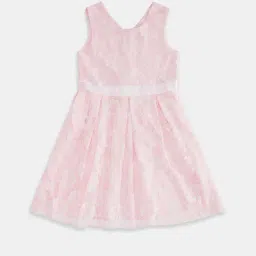 Pantaloons Junior Candy Pink Floral Print Dress-picture-19