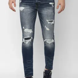 American Eagle Outfitters Blue Slim Fit Distressed Jeans-picture-28