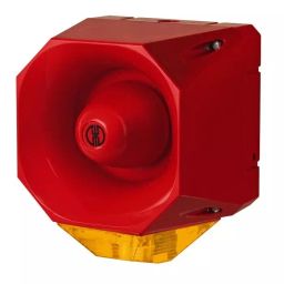 Werma Sounder Beacon 442 Series Red/Yellow 115-230 V IP65 Wall Mount 98dB at 1 Metre, 442.030.68-image-6