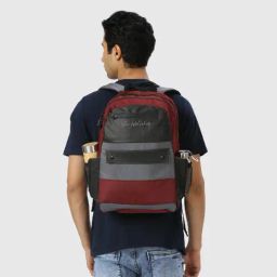 THE HOLISTIK Multicolor Polyester Medium Laptop Backpack-11