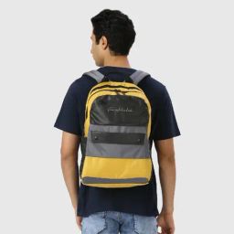 THE HOLISTIK Multicolor Polyester Medium Laptop Backpack-32