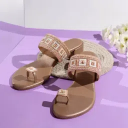 Inc.5 Women's Rose Gold Toe Ring Sandals-picture-15