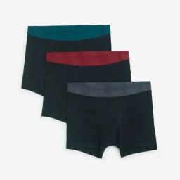 WES Lounge by Westside Black Solid Cotton Trunks- Pack of 3-picture-30