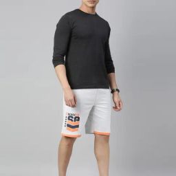 3Pin Multicolor Cotton Regular Fit Color Block Shorts - Pack of 2 image 5