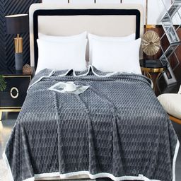 JC HOME Grey AC Room 300 GSM Double Bed Blanket-image-16