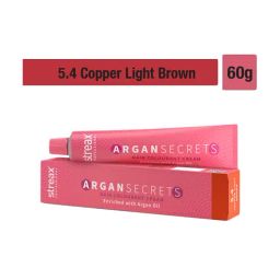 Streax Professional Argan Secret Hair Colourant Cream Copper Light Brown 5.4 - 60 gm-22