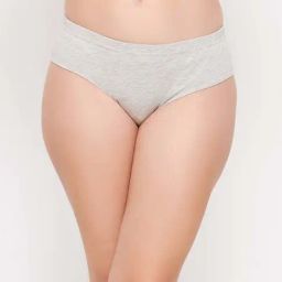 Clovia Grey Cotton Hipster Panty-image-60