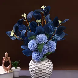 TAYHAA Blue 2 Pieces Hydrangea Artificial Flower-14