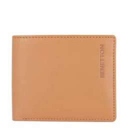 United Colors of Benetton Justino Tan Casual Leather Bi-Fold Wallet for Men-image-71