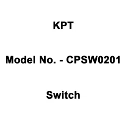 KPT Switch for KCP 180/SCP 180 Polisher, CPSW0201-9