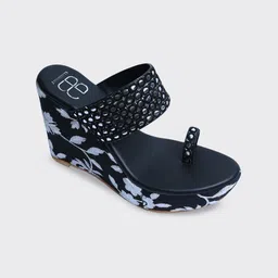 GLAM STORY Embellished Party Wedge Sandals-picture-30