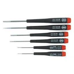 WIHA 6 PIECE SLOTTED METRIC SCREWDRIVER SET, 26090.-10