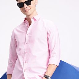 Aeropostale Premium Solid Pure Cotton Casual Shirt-image-69
