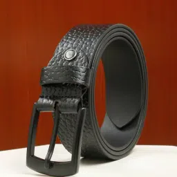 Teakwood Leathers Black Leather Solid Casual Belt-picture-27