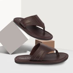 FAUSTO Men Brown Comfort Sandals-image-66