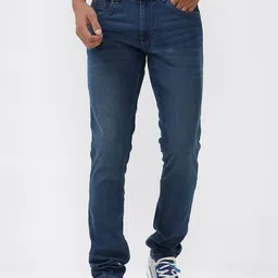 Basics Men Regular Fit Low-Rise Stretchable Jeans-image-9