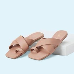 People by Pantaloons Women's Blush Toe Ring Sandals-image-84