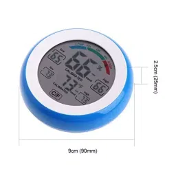 amiciSense Digital Weather Station Thermometer Hygrometer for Indoor Temperature and Humidity Monitoring with Touch Display image 3