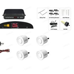 CARIZO Reverse/Back Parking Sensor LED Display (Set of 4) (White) Compatible with Toyota Innova Crysta Old image 2