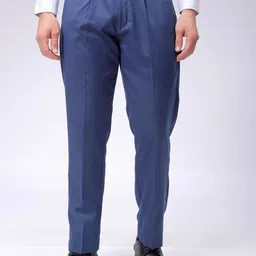 The Indian Garage Co. X Luxe Men Pleated Formal Trousers-picture-15