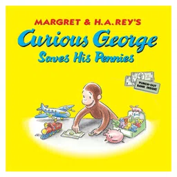 harper collins Curious George Saves His Pennies Story Book By H A Reys - English-picture-0