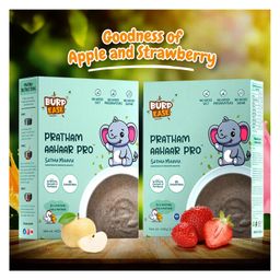 Burpease Combo Of Pratham Aahaar Pro - Apple + Strawberry Flavour-14