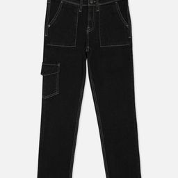 Pepe Jeans Woven Ankle Length Washed Jeans - Black-image-73