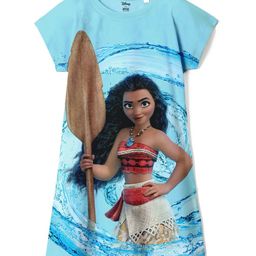 Wear Your Mind Disney Moana Featuring Cap Sleeves Character Printed Dress - Sky Blue-picture-18