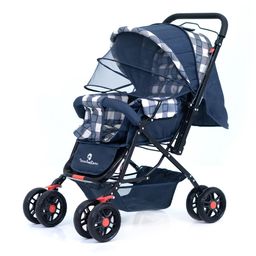 StarAndDaisy Stroller for Baby Boy & Girl 0 to 3 Years, Baby Stroller Lightweight, Foldable Pram for Baby with 3-Point Safety Harness, Adjustable Backrest, 360°Swivel Wheel, Large Storage, Reversible Handlebar, Extended Mosquito Net(Sigma)-12