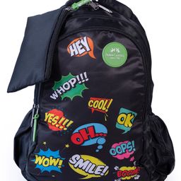 Faber Castell School Backpack with Text Print Black - Height 16 Inches-image-44