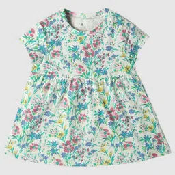 GAP Girls Floral Printed Short Sleeves Dress-image-55