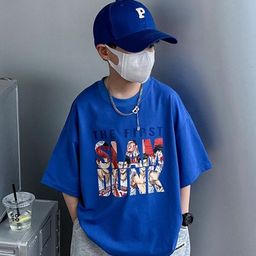 Xsole Boys Graphic Printed Round Neck Cotton Oversized T-shirt-picture-25