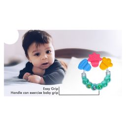 Kritiu BPA Free Silicone Teether with Rattle Handle - Pack of 2 image 4