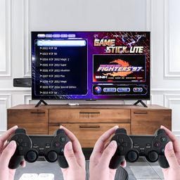 NEGOCIO Wireless Console Game Stick Video Game Console Built-in 15000+ Classic Games 8 Bit Mini Retro Controller HDMI Output Dual Player-4K Ultra HD Game Stick-PACK OF 1- COLOR MAY VARY image 4