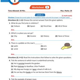 oswaal books Oswaal BooksOne for All Olympiads Workbook Class 1 English For 2025 Exam image 5