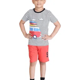 Clothe Funn Boys Printed T-shirt with Shorts-image-69