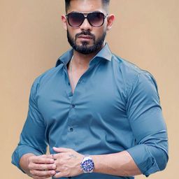 Moda Rapido Spread Collar Long Sleeves Formal Shirt-image-83
