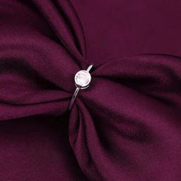 GIVA 92.5 Sterling Silver Zircon Classic Circular Adjustable Ring for Womens and Girls-image-37