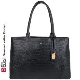 Hidesign Ee Berlin 01 Black Textured Medium Laptop Shoulder Handbag-18