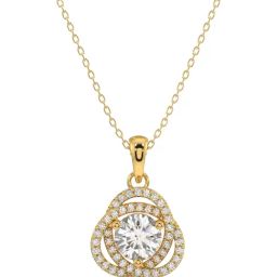 Silvermist 925 Sterling Silver Twisted Together Chain Pendant for Women & Girls-image-4