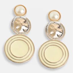 Sohi Gold Plated Party Designer Stone Dangler Earrings-41