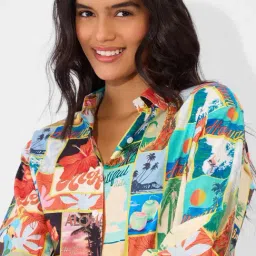 The Souled Store Multi Regular Print Shirts image 2