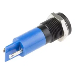 RS PRO Blue Panel Mount Indicator 12V DC, Mounting Hole Size 14 mm, Termination Type Solder Tab, IP Rating IP67, Model No 7038879 image 3